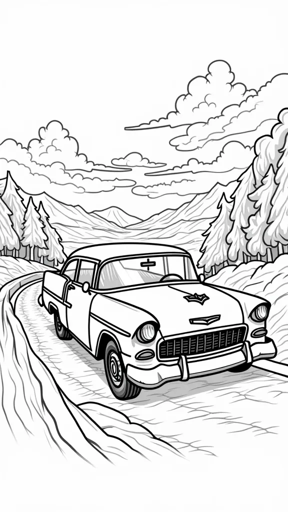 chevy coloring page